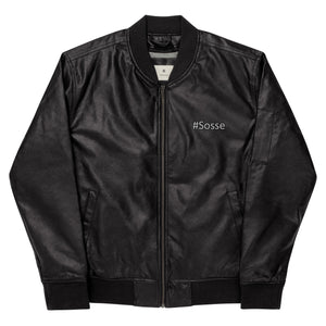 #Sosse Leather Bomber Jacka