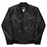 #Sosse Leather Bomber Jacka