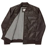 #Sosse Leather Bomber Jacka