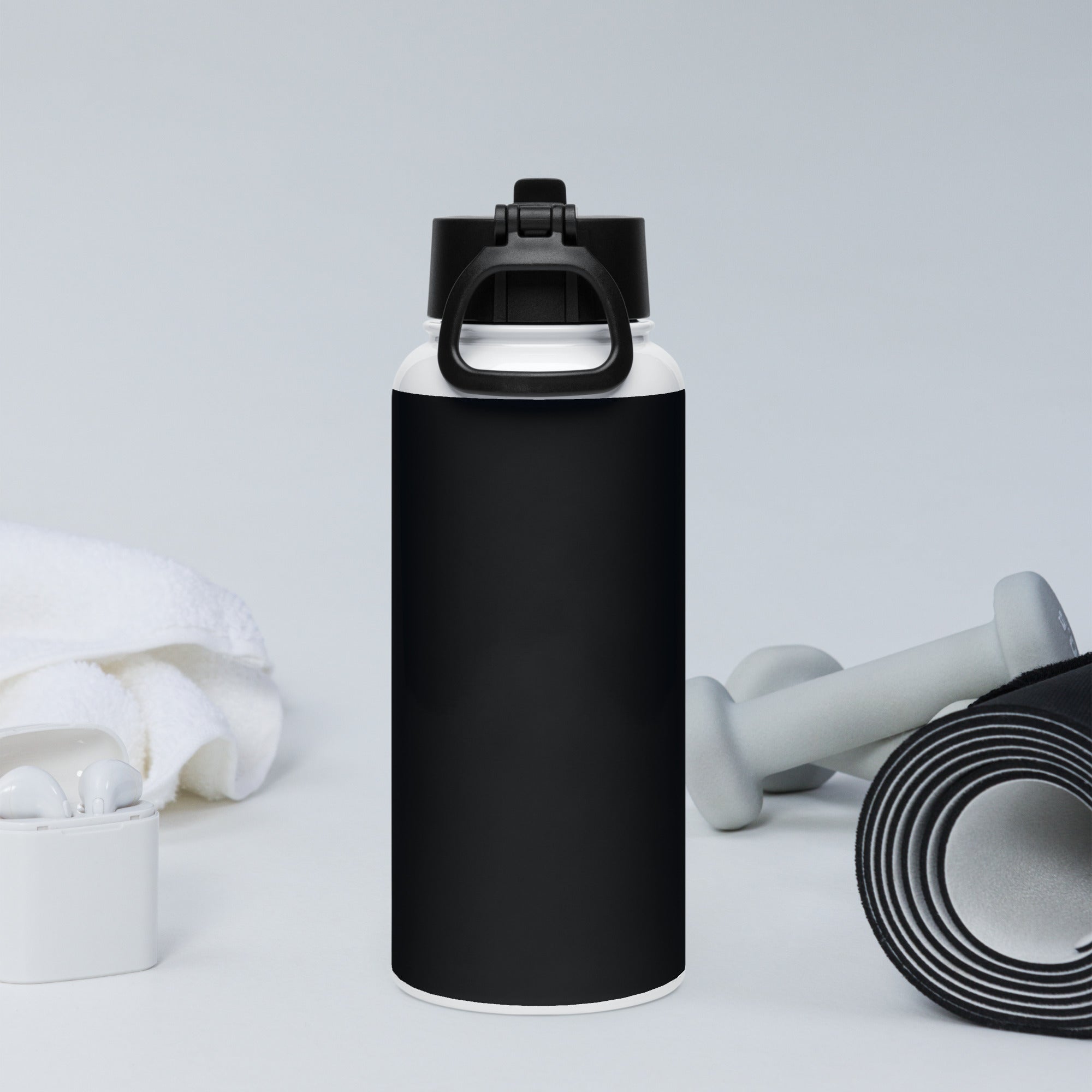 Det är fint att betala skatt- Vattenflaska i rostfritt stål med sugrörslock