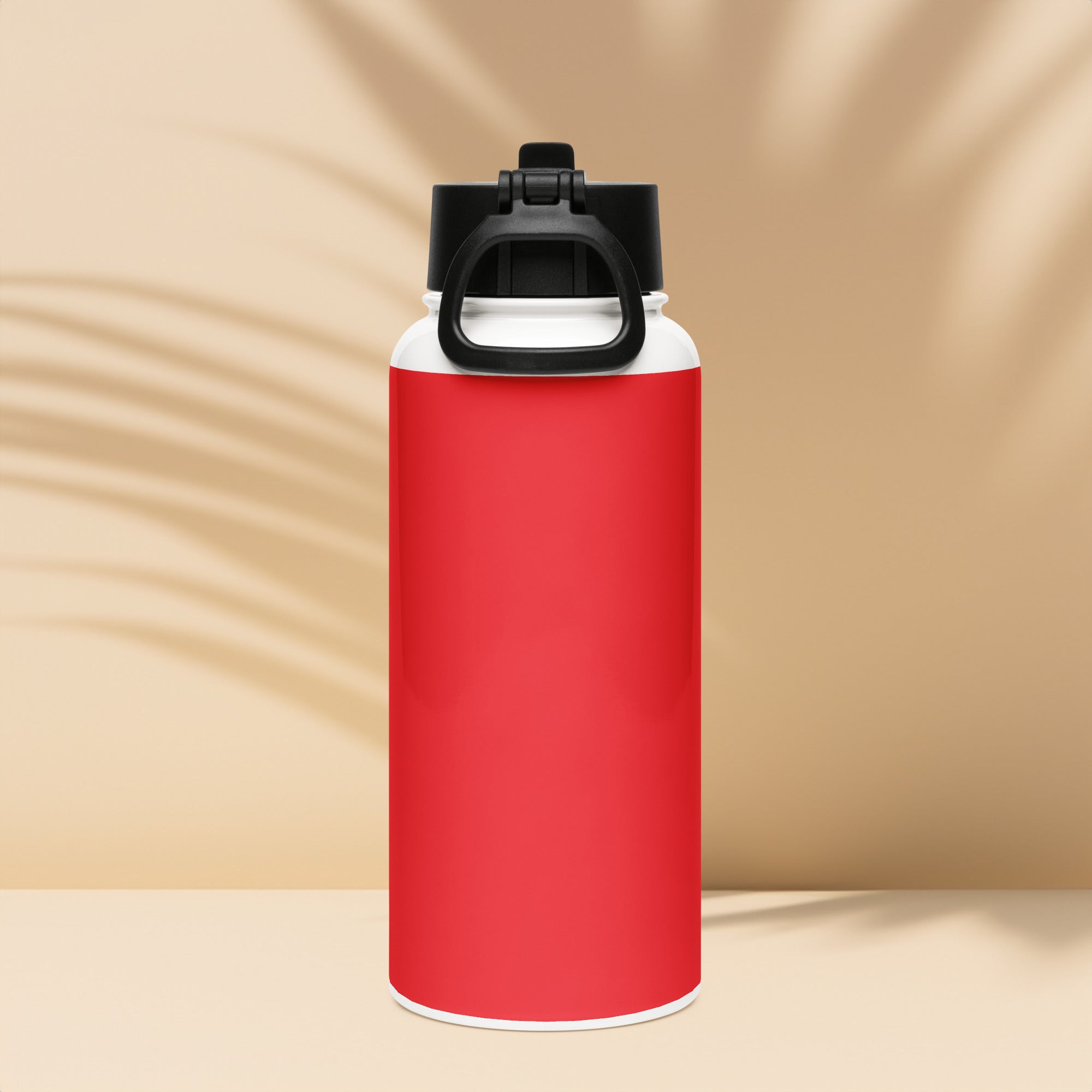 Avstånd sossar- Vattenflaska i rostfritt stål med sugrörslock