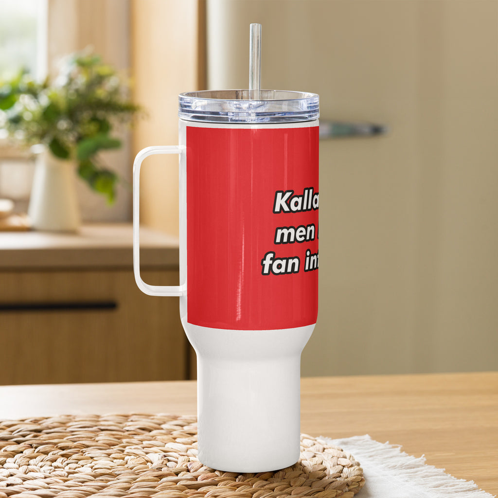 Kalla mig dum- Resemugg med handtag