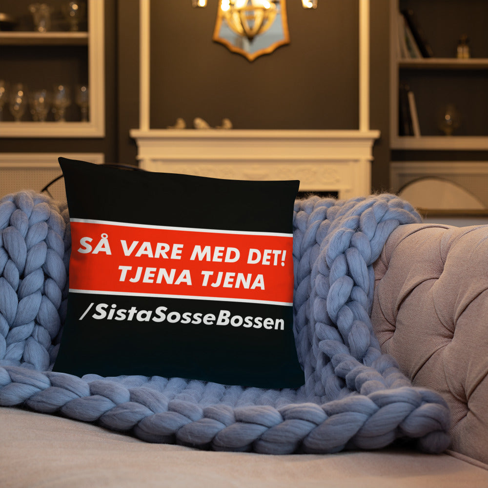 Så var de med de tjena tjena Kudde