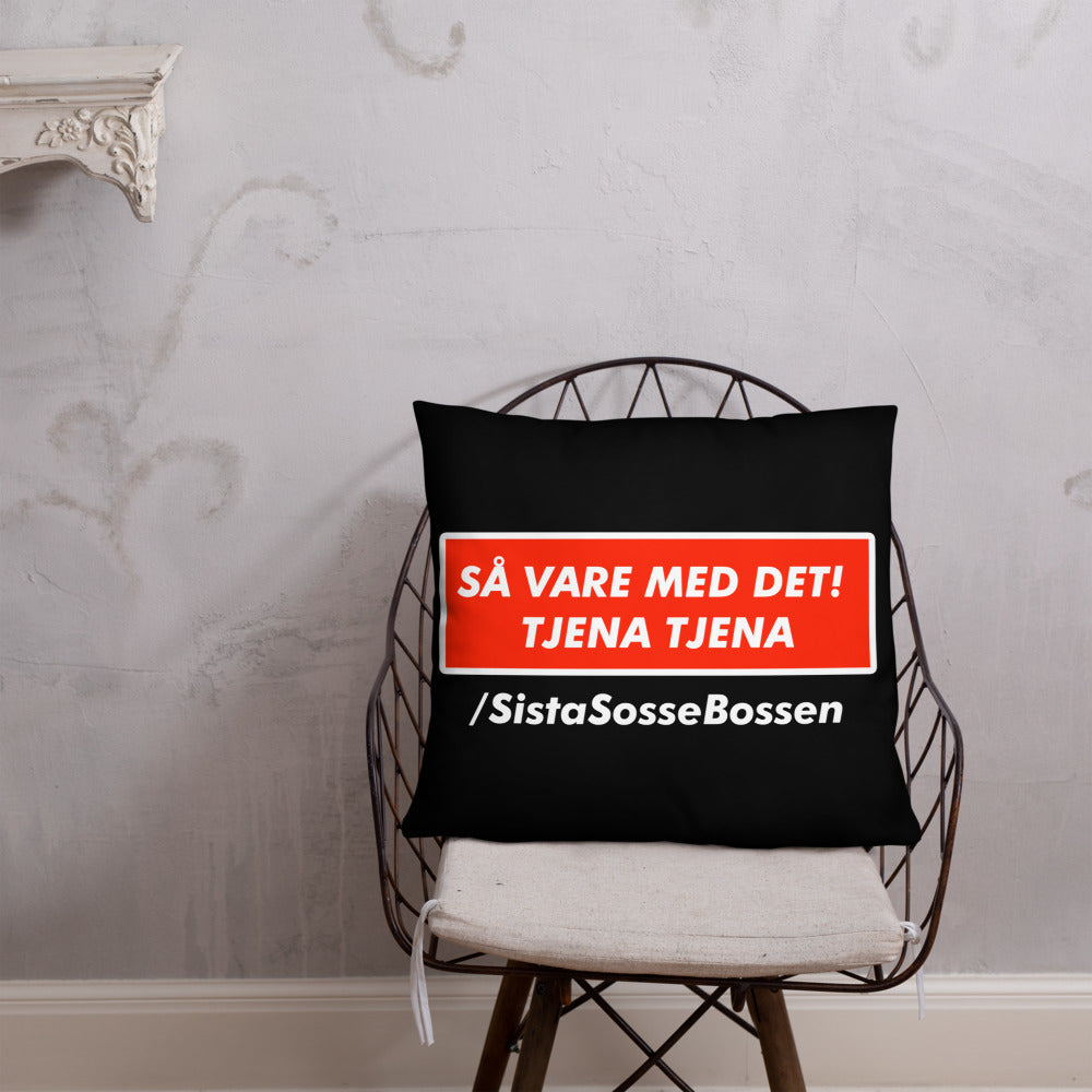 Så var de med de tjena tjena Kudde