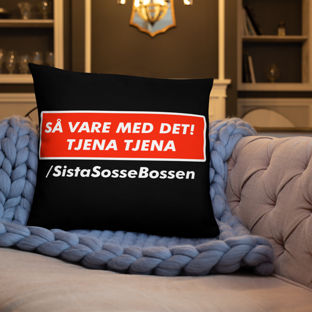 Så var de med de tjena tjena Kudde