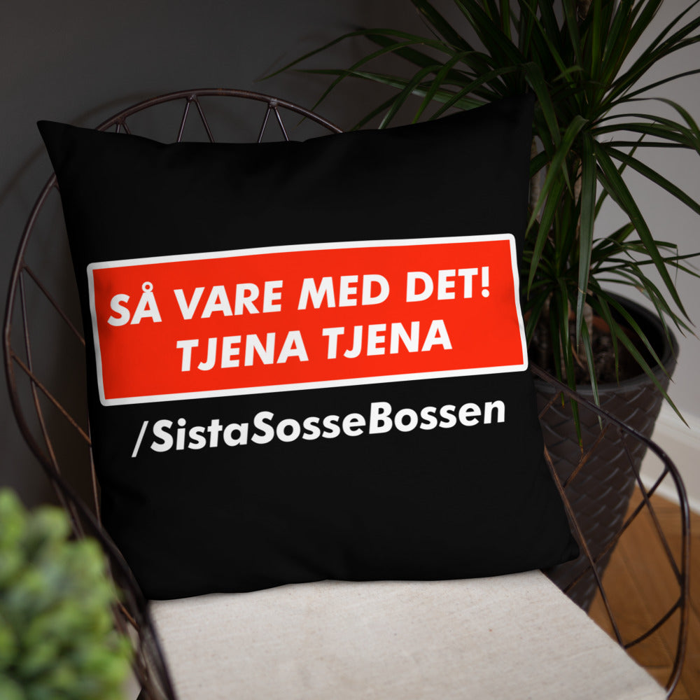 Så var de med de tjena tjena Kudde