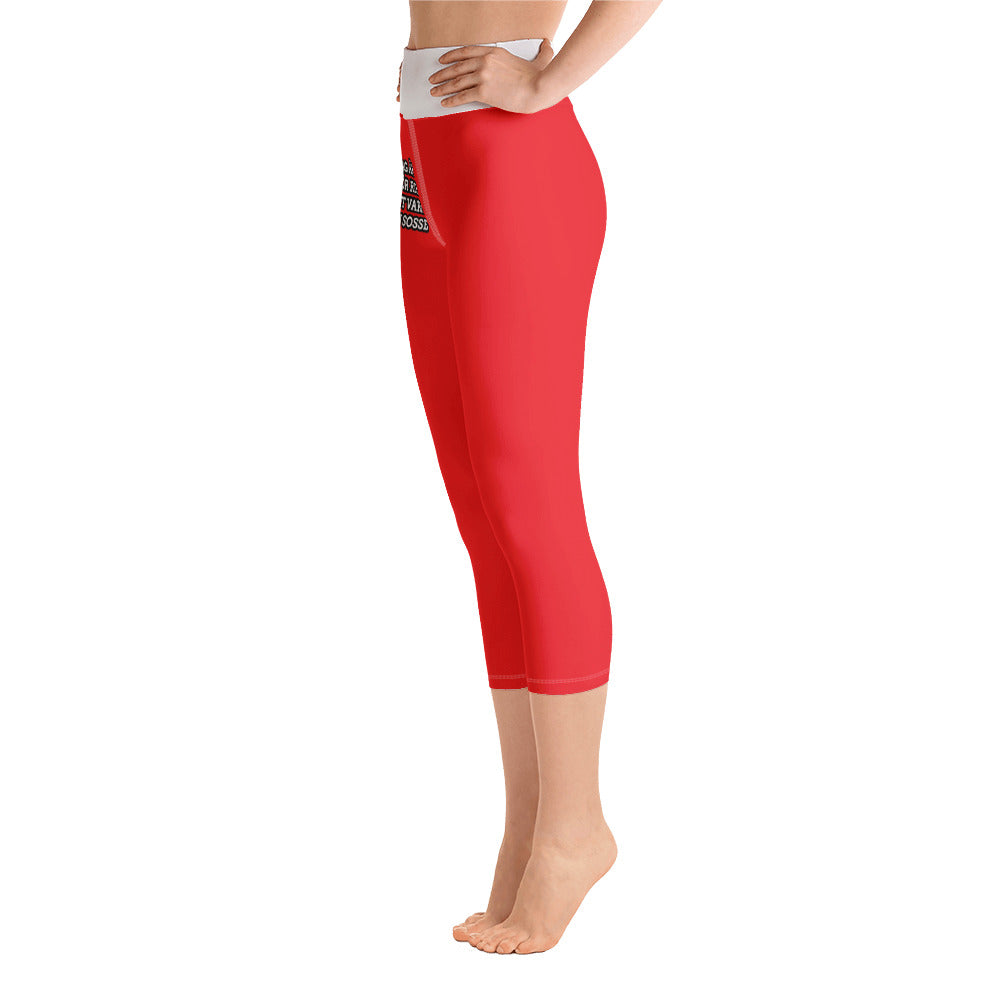 Yoga Capri Leggings " Jag är för rik att vara en sosse#