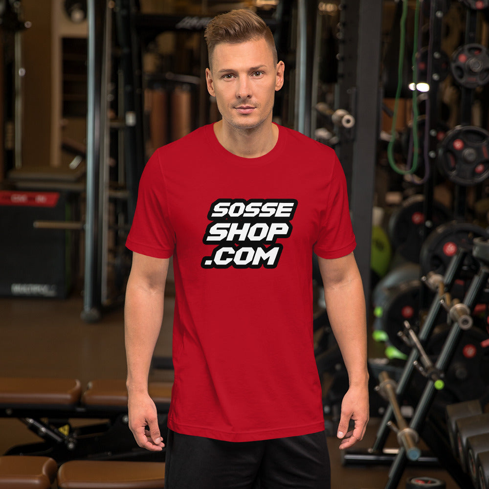 Sosseshop logo fram/ bak det är fint att betala skatt T-Shirt