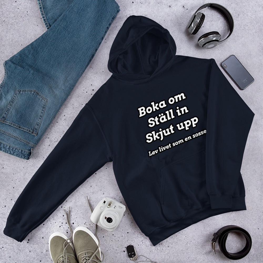 Boka om, Ställ in, Skjut upp Hoodie