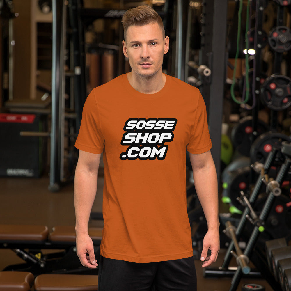 Sosseshop logo fram/ bak det är fint att betala skatt T-Shirt