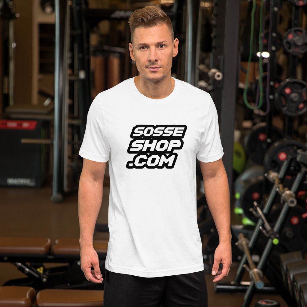 Sosseshop logo fram/ bak det är fint att betala skatt T-Shirt