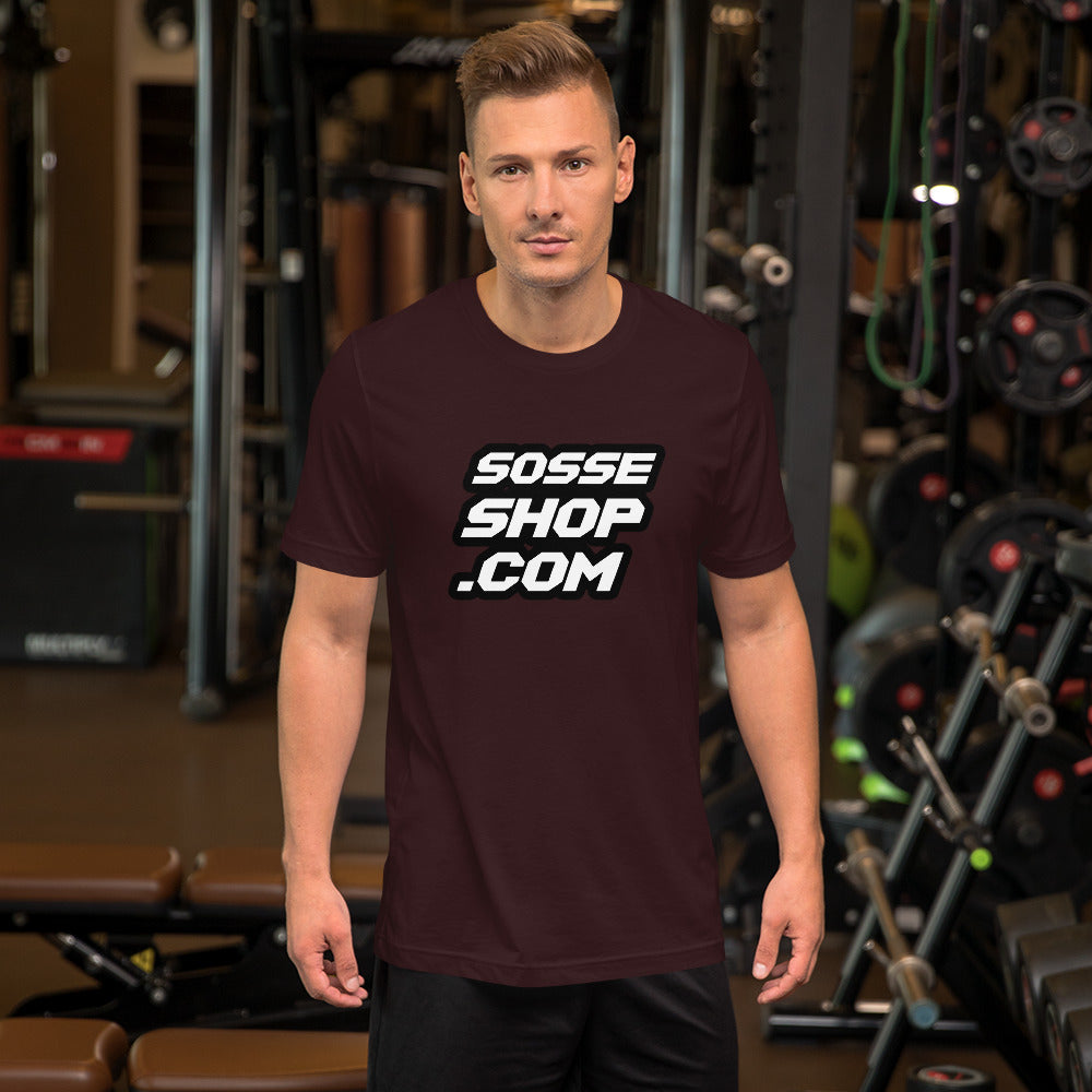 Sosseshop logo fram/ bak det är fint att betala skatt T-Shirt