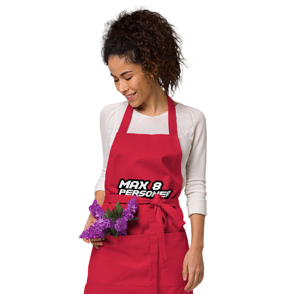 Max 8 personer förkläde