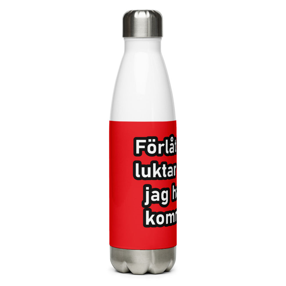 Vattenflaska & Termos i rostfritt stål- Förlåt att jag luktar Sosse